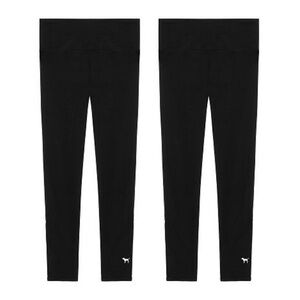 VS PINK Set of 2 Crop Ankle Length Leggings